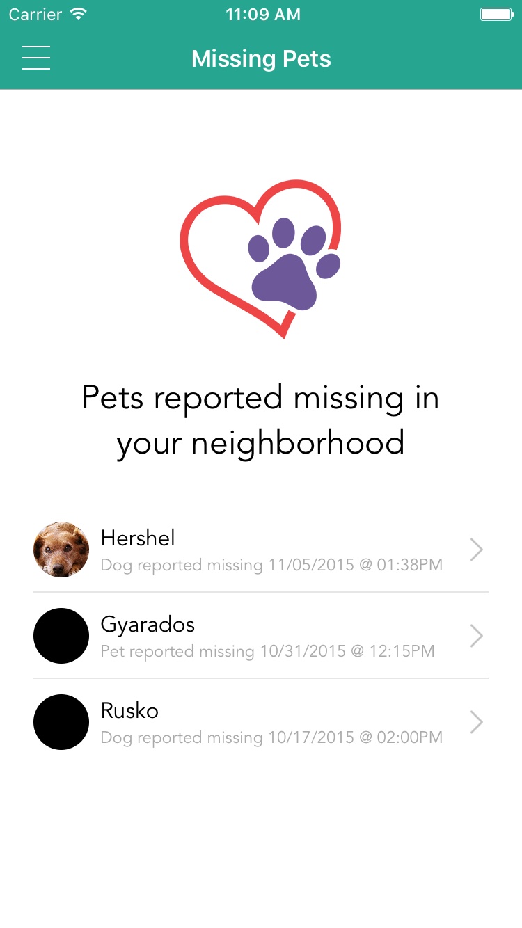 Missing pets