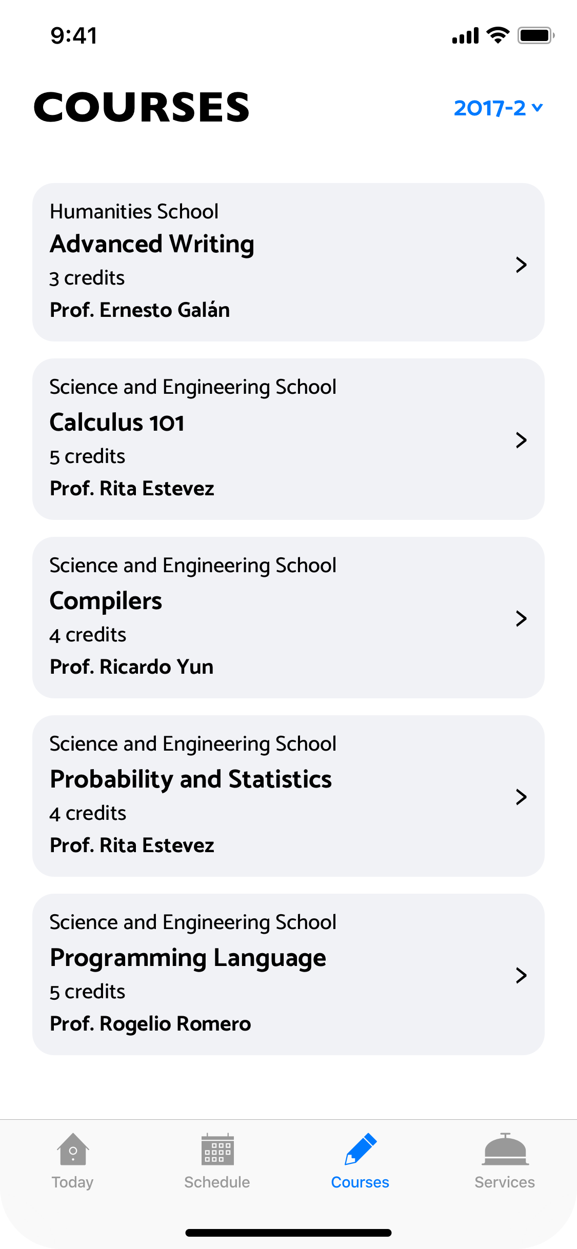 Course List